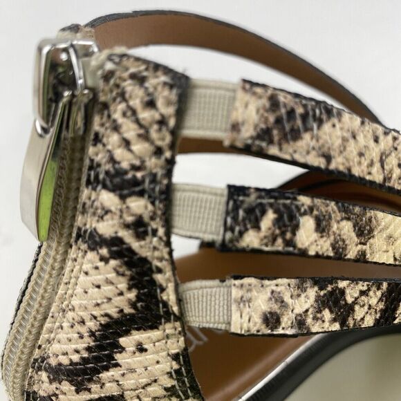 Franco Sarto Gaetana Flat Gladiator Sandals, Natural, 6.5 US / 36.5 EU / Women’s - Picture 9 of 16